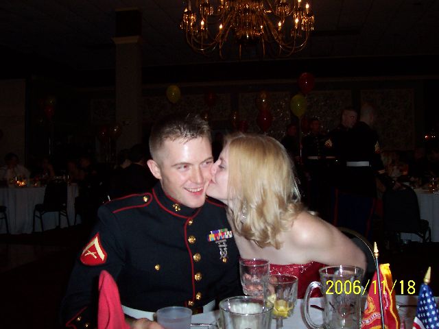 dave and his date kissing.JPG